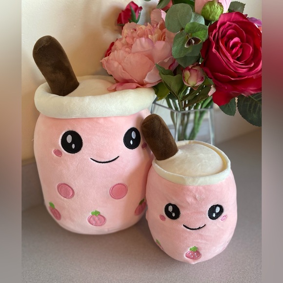 Lissidoll Other - Lissidoll Boba Bubble Pearl Milk Tea Cup Plush set